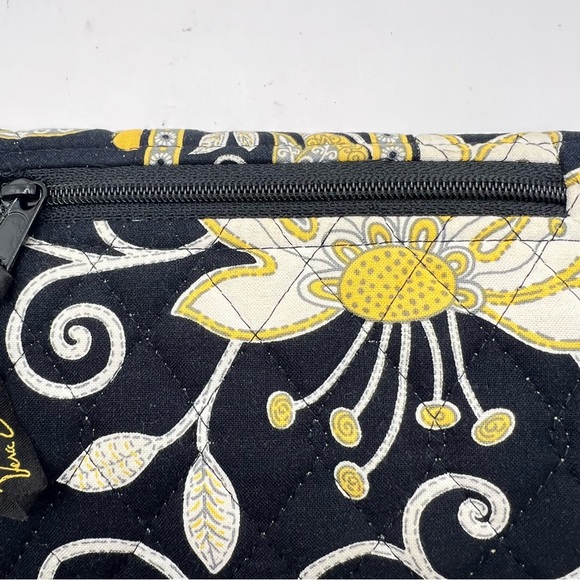 NWOT Vera Bradley Large Trifold Quilted Wallet Retired Yellow Bird Vintage 8x4" - Picture 10 of 13